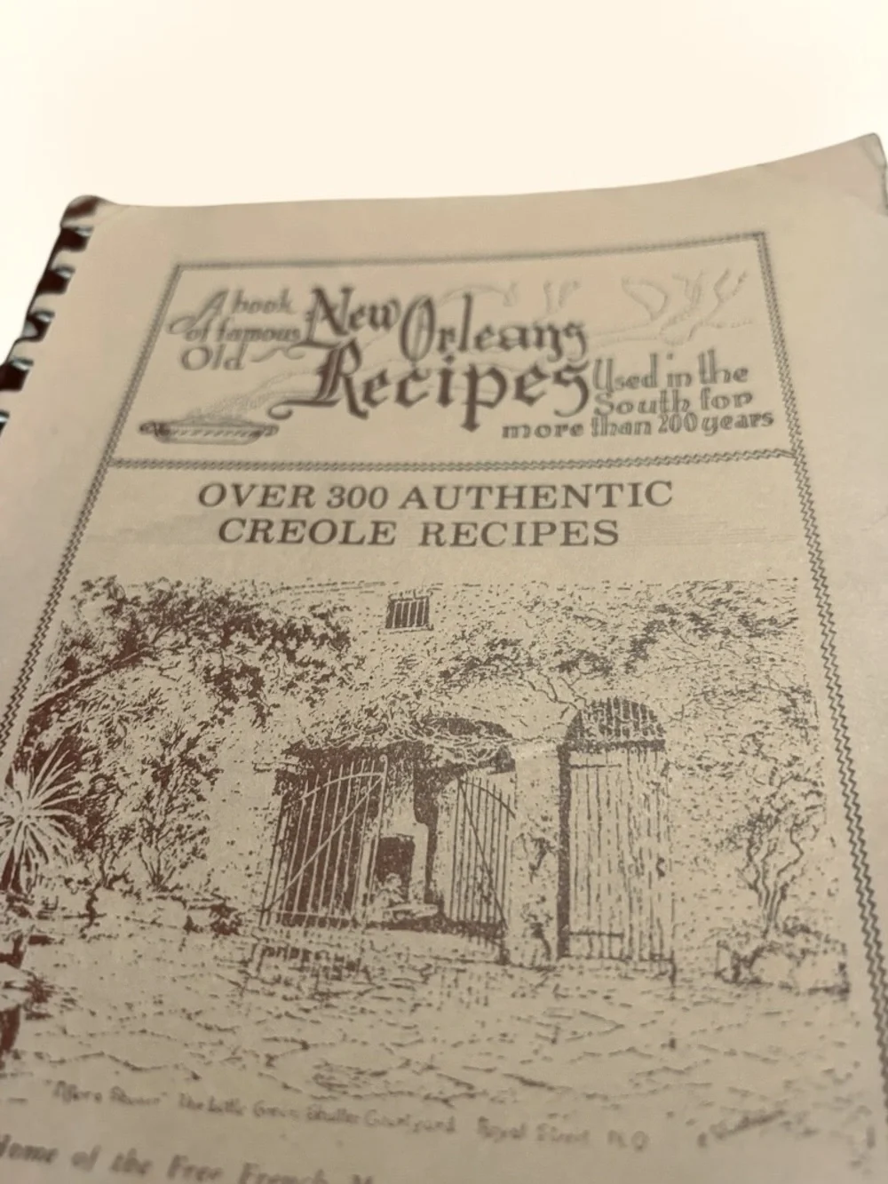 Antique vintage Book of Famous Old New Orleans Recipes